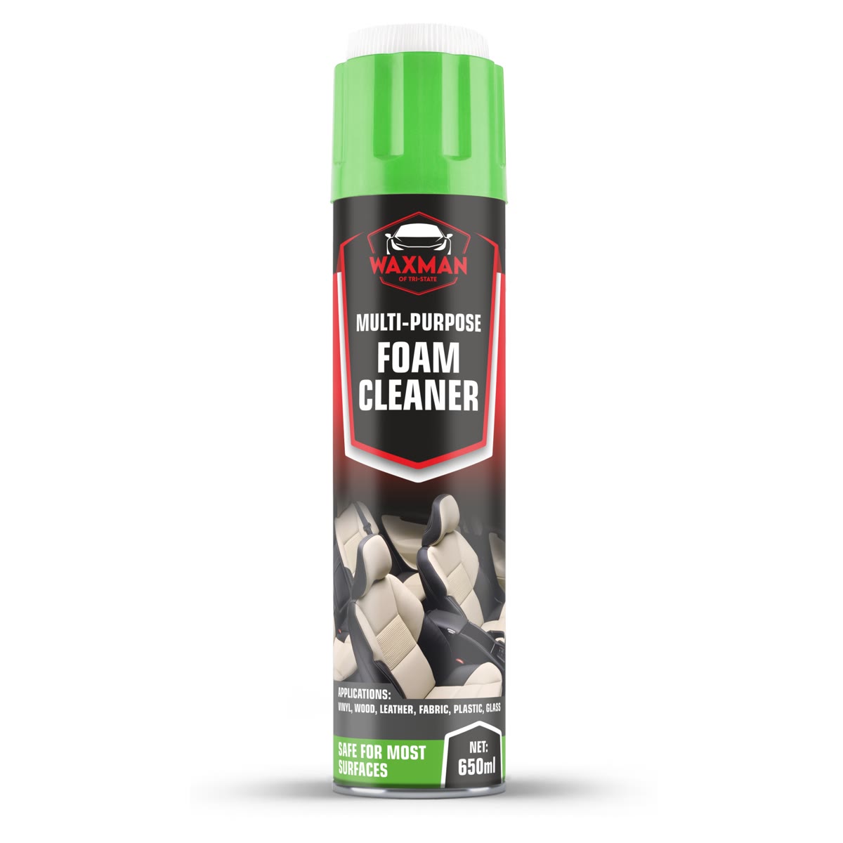 WAXMAN OF TRI STATE Multi-Purpose Foam Cleaner can with brush cap